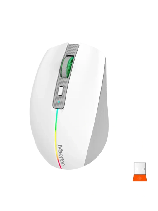 Беспроводная мышь BTM002 2.4G + Bluetooth, аккумуляторная, RGB, компактная