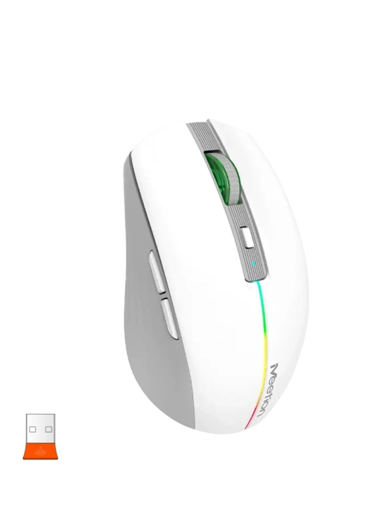 Беспроводная мышь BTM002 2.4G + Bluetooth, аккумуляторная, RGB, компактная