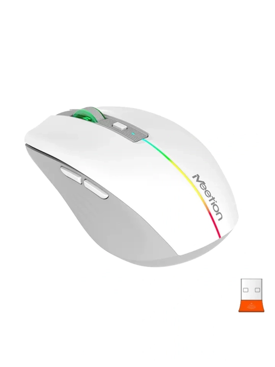 Беспроводная мышь BTM002 2.4G + Bluetooth, аккумуляторная, RGB, компактная