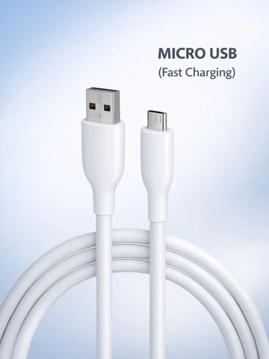 Мягкий силиконовый кабель для зарядки (Type-C / Micro-USB)