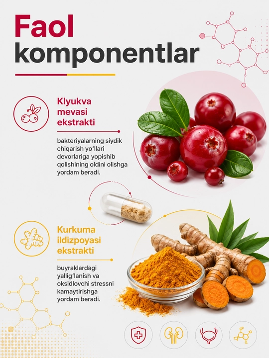 Уробест, для почек, от цистита, 30 капсул
