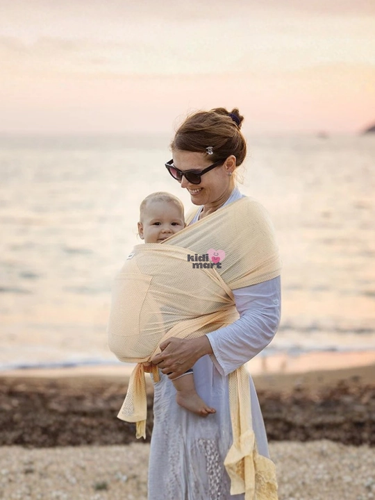 Слинг-шарф для новорожденных Momcozy Baby Wrap Carrier Air Mesh, Skin