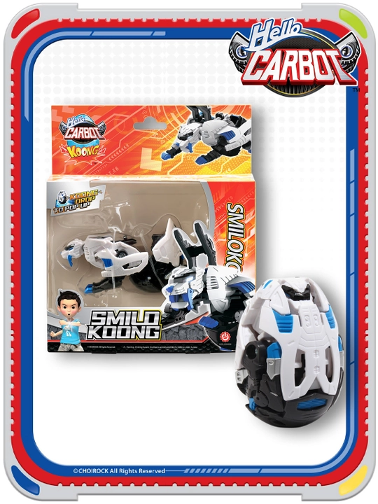Hello Carbot. Smilokoong dinozavr tuxum transformatori Kung