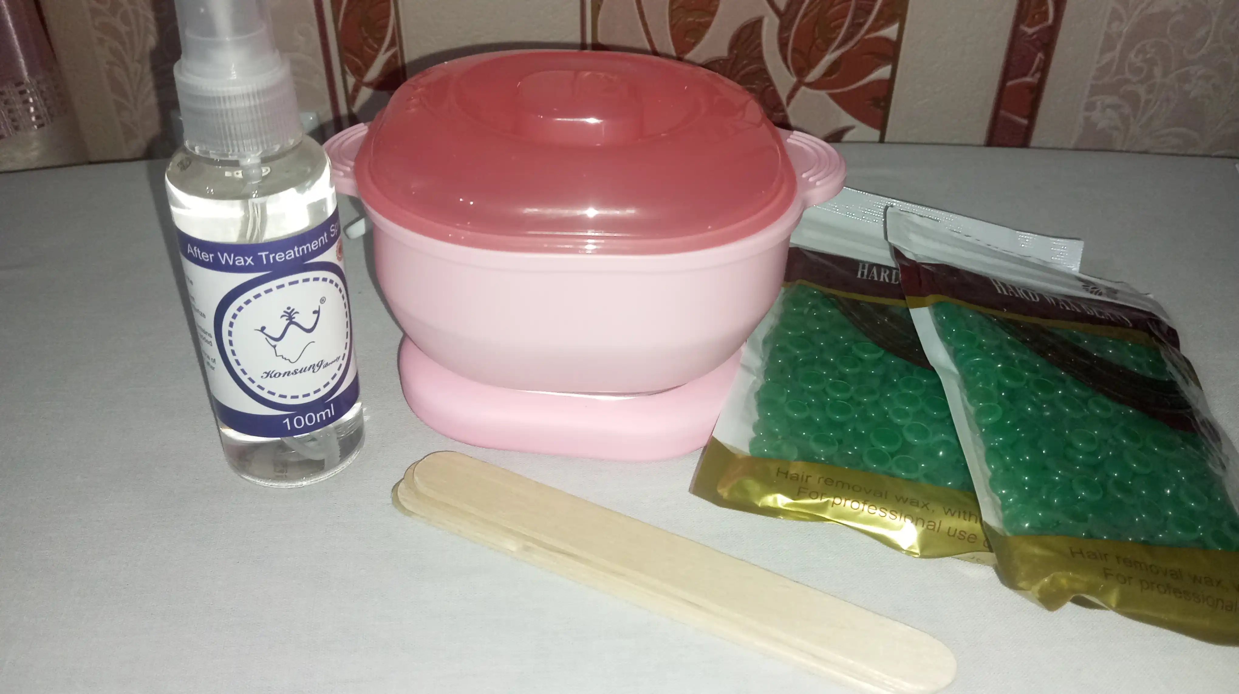 Depilatsiya qozon nabor 5 tasi 1 da, sprey, vosk, depilatsiya nabor