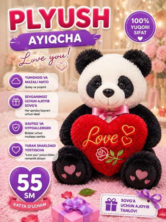 Love Bear Teddy мягкая игрушка, плюшевый медведь, подарок, 45, 55 см