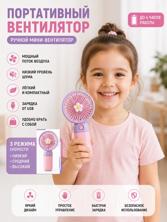 Mini portativ ventilyator – yozning eng qulay yechimi