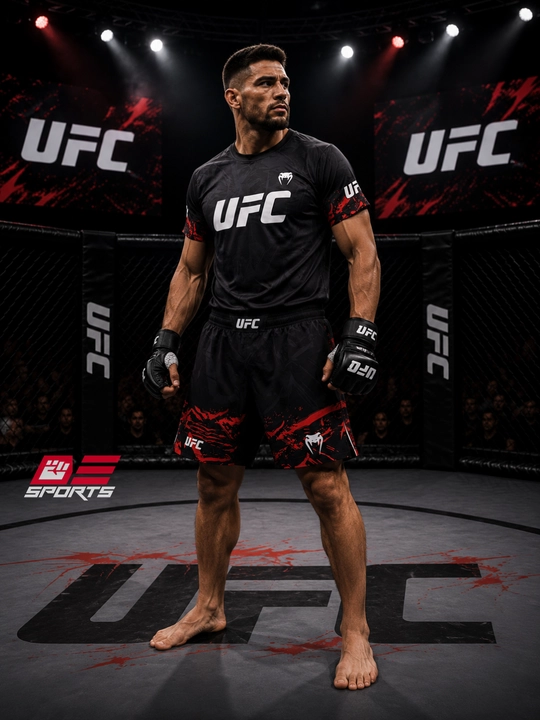 Футболка и шорты UFC для ММА, бокса, фитнеса и тренировок, спортивный комплект - 