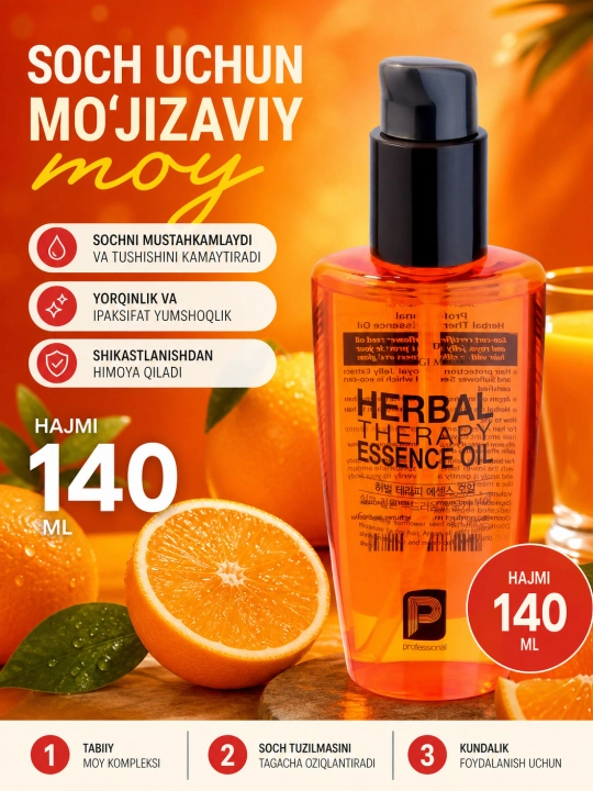 Soch yog'i, Daeng Gi Meo Ri, Professional Herbal Therapy Essence Oil, 140 ml