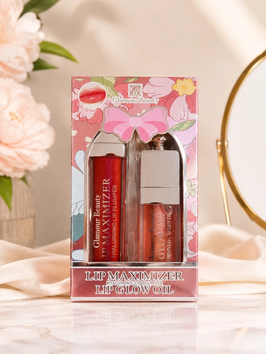 Набор для ухода за губами Glamour Beauty, Lip Maximizer и Lip Glow Oil, 2 продукта - 