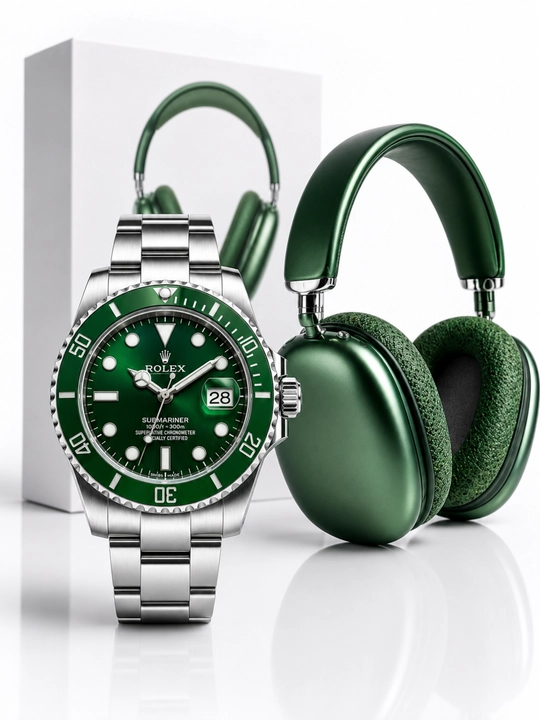 Sovg‘a paketi: Rolex soatlari + simsiz P9 quloqchinlari - 
