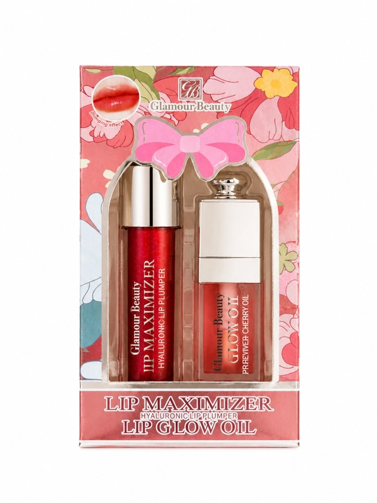 Набор для ухода за губами Glamour Beauty, Lip Maximizer и Lip Glow Oil, 2 продукта
