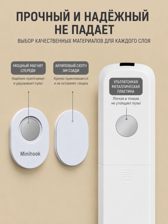 Магнитный держатель для пульта Minihook N42, настенный держатель с сильным магнитом