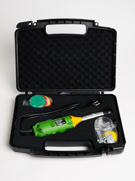 Burchakli graver, elektr mini drel, 25 ta nasadka