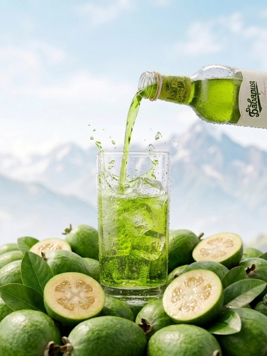 Alkogolsiz kuchli gazlangan «Bavariya Premium» Feyxoa ta’mli limonad ichimligi, 0.5 l