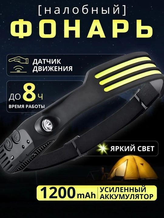 W689-3 sensorli bosh chiroq, COB va fokus yorug‘lik bilan - 