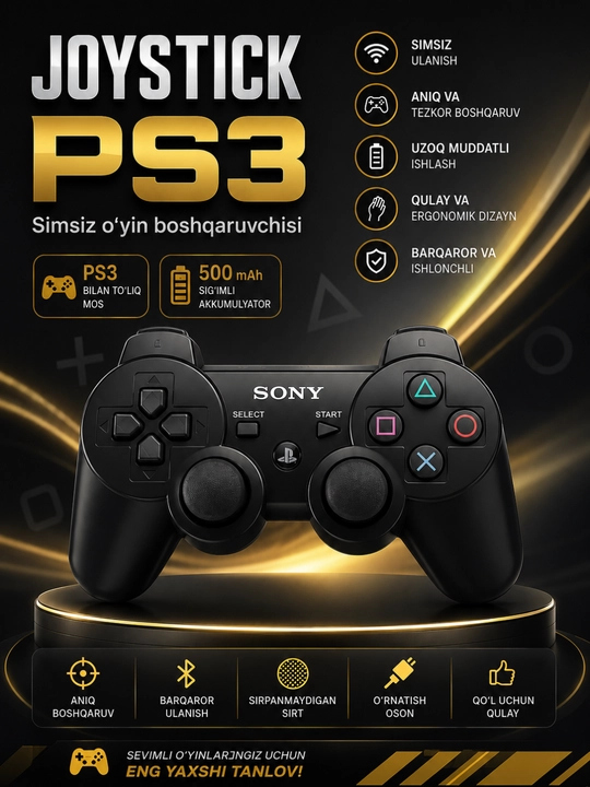 Беспроводной геймпад, Bluetooth джойстик DualShock 3, контроллер для Playstation 3 - 