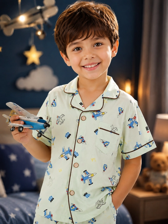 O‘g‘il bola uchun pijama, uyqu kiyimi, paxtalik pijama, XB matosi, qulay pijama - 
