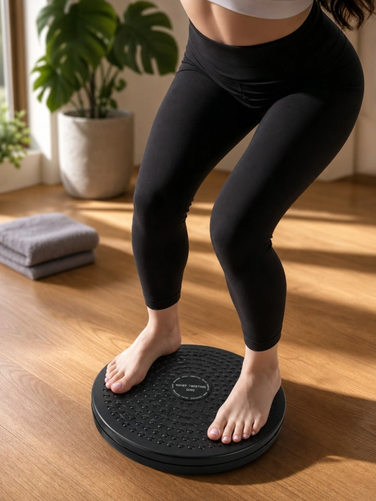 Bel aylantirish diski qorin va bel mashqlari uchun uyda fitness trenajyori