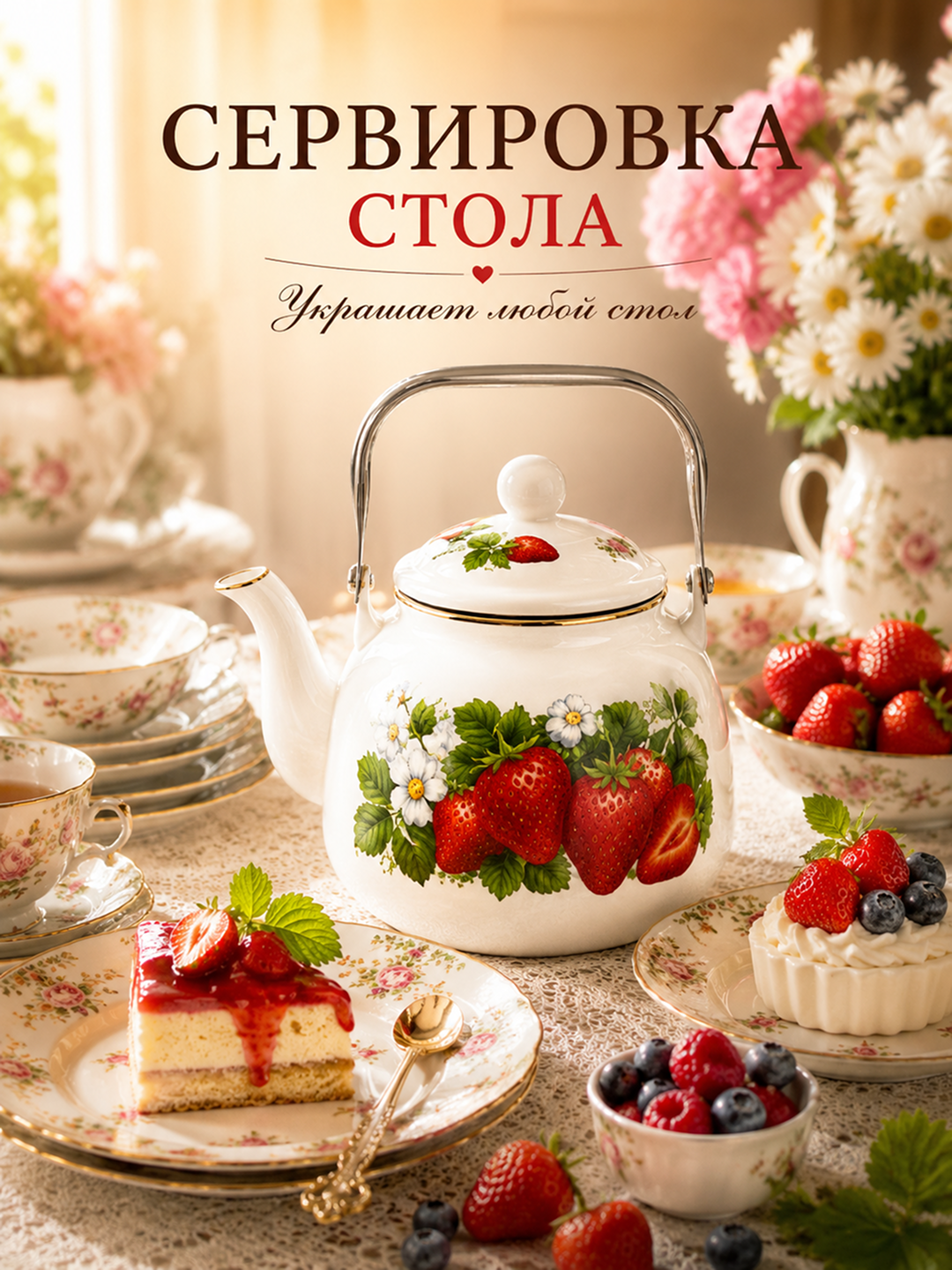 Эмалированный чайник - 