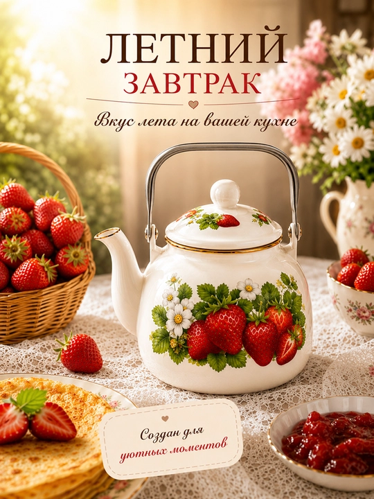 Эмалированный чайник