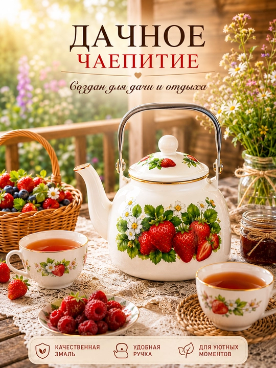 Эмалированный чайник