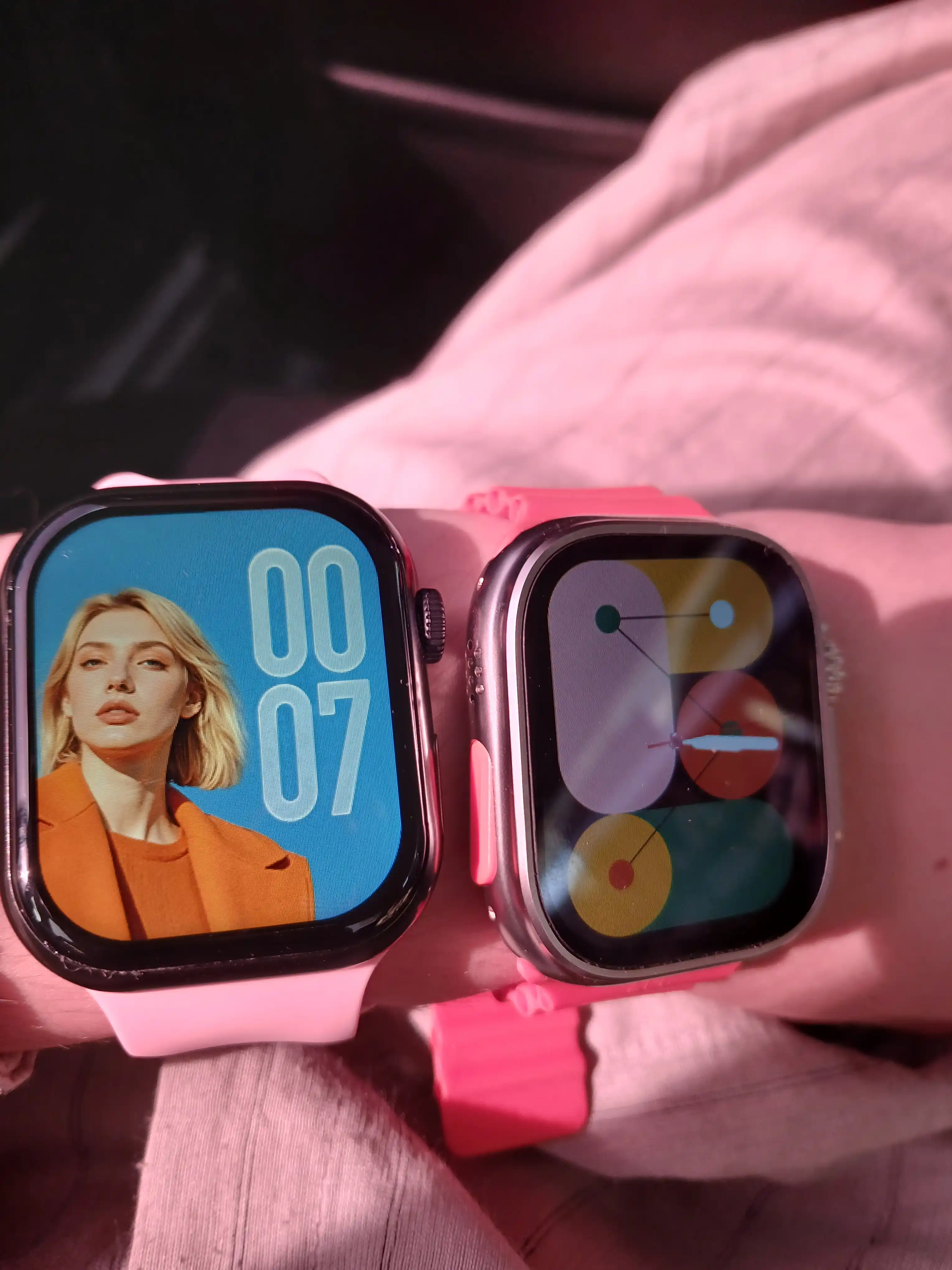 Aqlli soat, 1+1, 2 ta Smart Watch 8 va 8 ultra, 11 ta kamar va g'ilof bilan
