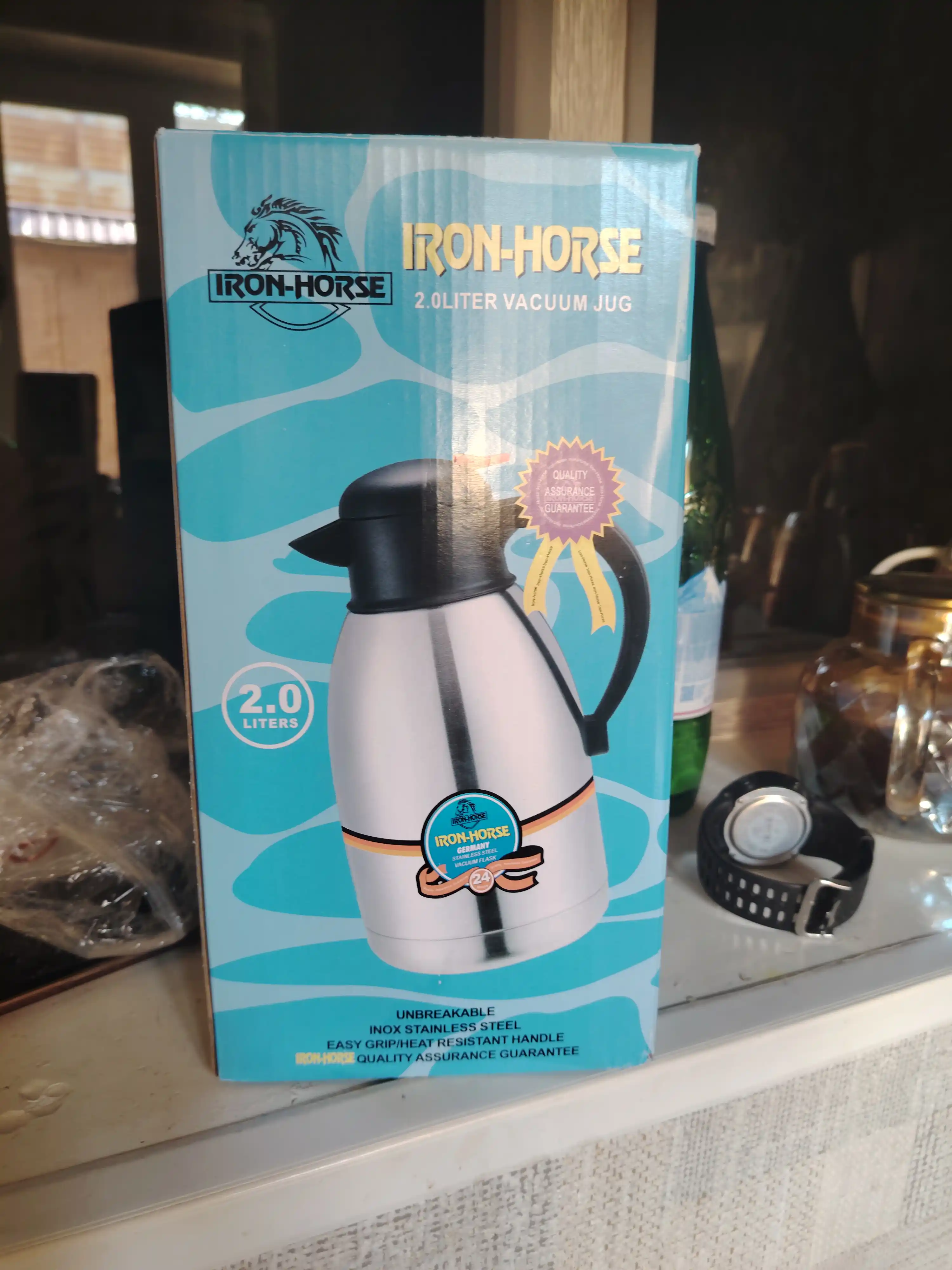 Термос Iron Horse, 2 л, из нержавеющей стали, для длительного сохранения тепла и холода