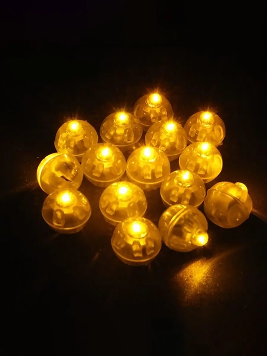 Mini LED yonadigan chiroqlar, bayram va ziyofat bezak chiroqlari, 10 dona