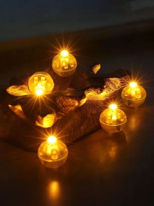 Mini LED yonadigan chiroqlar, bayram va ziyofat bezak chiroqlari, 10 dona