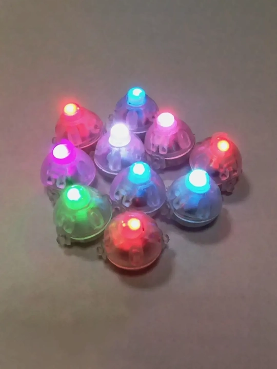 Mini LED yonadigan chiroqlar, bayram va ziyofat bezak chiroqlari, 10 dona