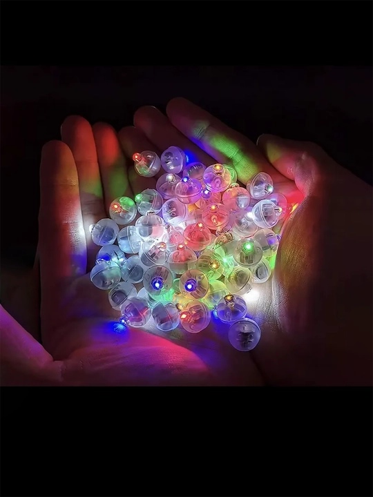Mini LED yonadigan chiroqlar, bayram va ziyofat bezak chiroqlari, 10 dona