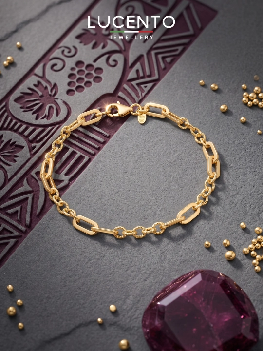 585 проба золотое браслет Lucentojewellery - 