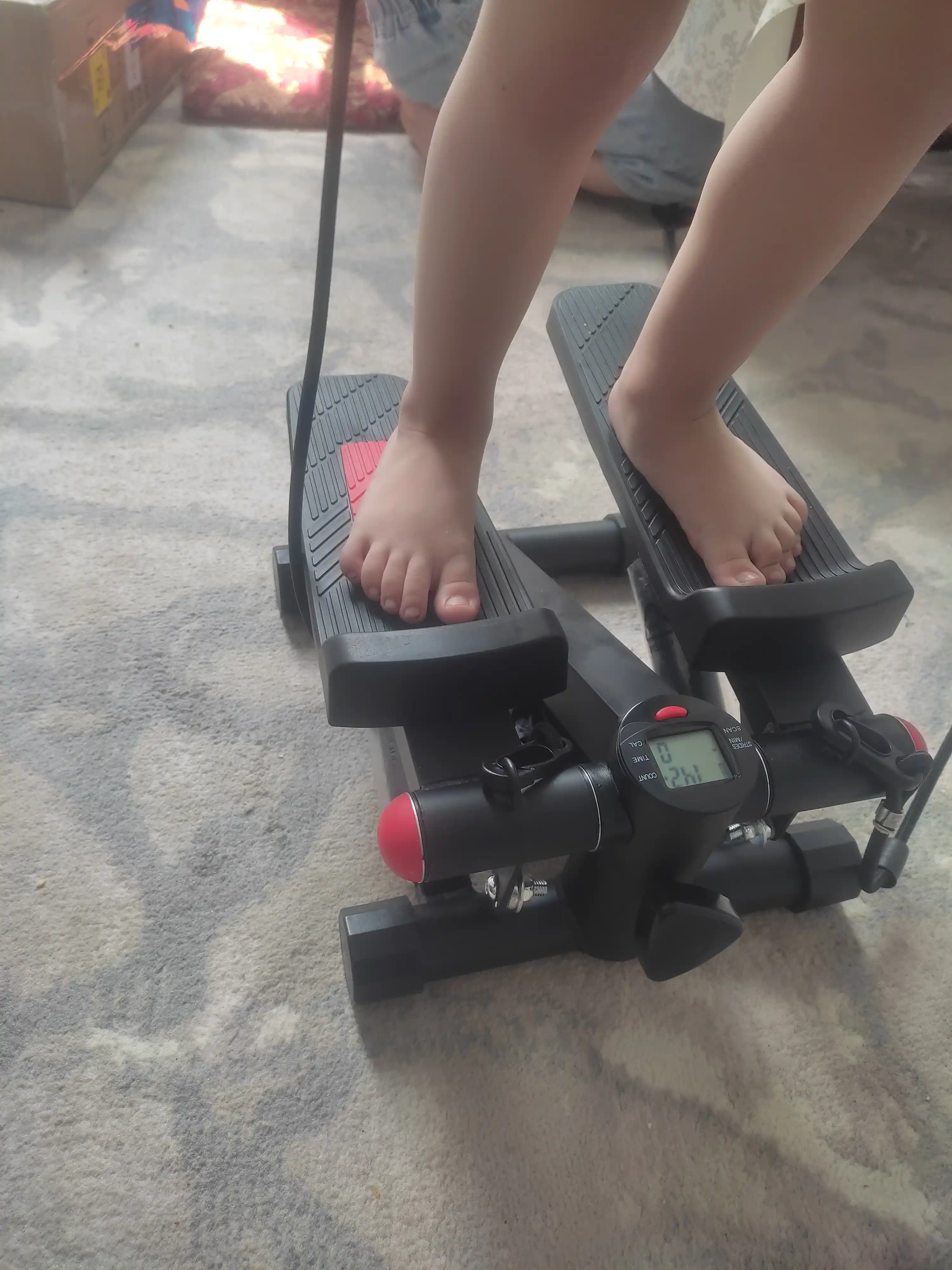 Stepper PRO espanderlar bilan, kardio, fitnes, oyoqlar va vazn yo‘qotish trenajyori