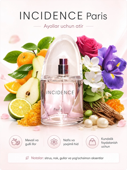 SISTELLE Ayollar parfyumlangan suv INCIDENCE FEMME — 100 ml