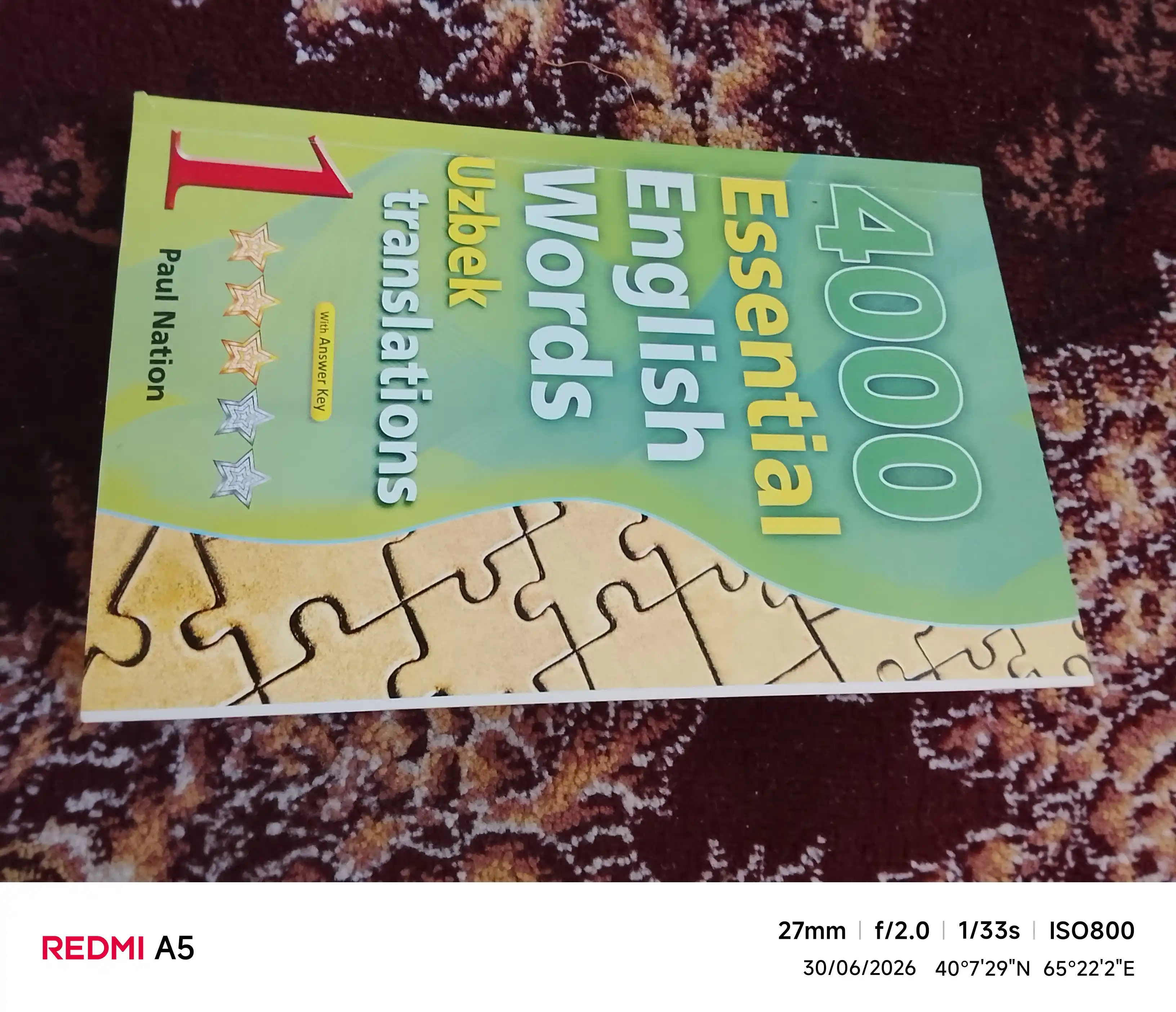 4000 essential english words 1, 2, 3, 4, 5, 6, Uzbek translations
