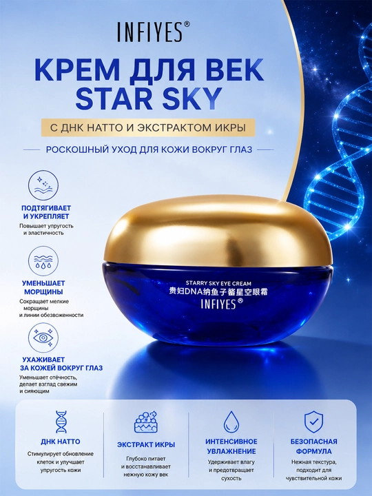 Уменьшает темные круги под глазами, 55 г