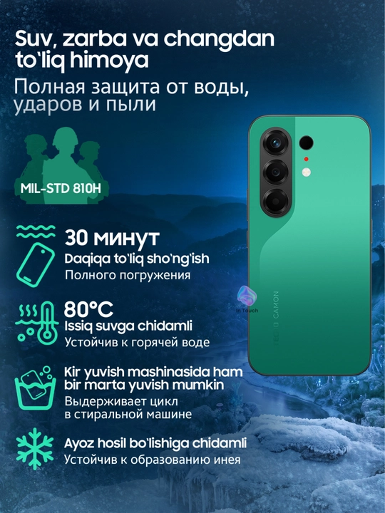 TECNO CAMON 50 va 50 Pro kamerali smartfoni, 8/256 GB, AMOLED 144 Hz