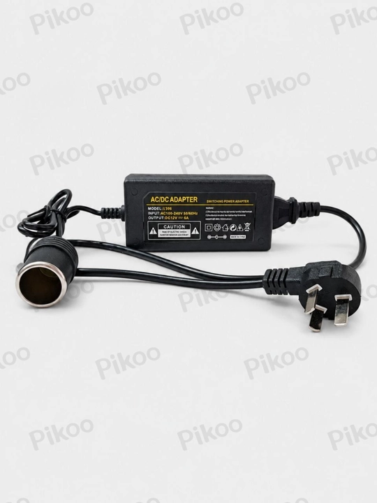 Блок питания 220V–12V 6A/10A, 72W/120W с гнездом прикуривателя для авто