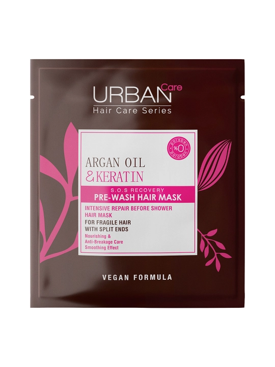 URBAN CARE Маска для волос Argan Oil & Keratin, 50 мл