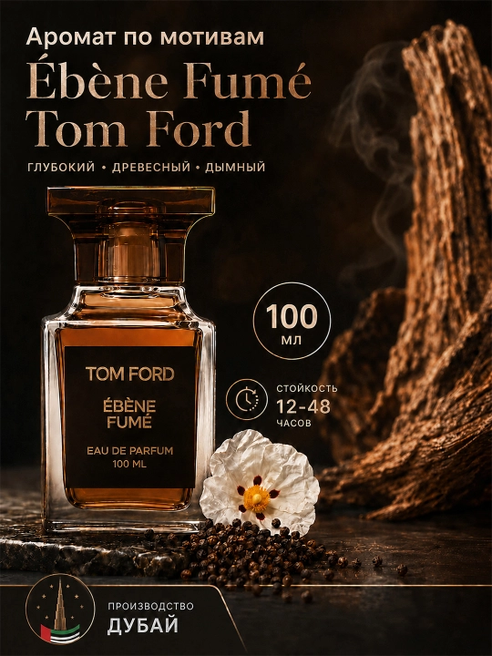 Парфюмерная вода Ebony Fume (Tom Ford Ebene Fume), 80 мл 10 мл, Дубай - 