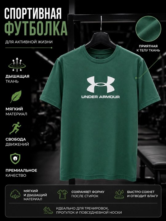 Premium sifatli erkaklar futbolkasi Under Armour - 