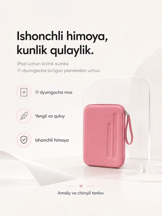 Planshet uchun himoya sumkasi 10 dyuymgacha zarbabardosh