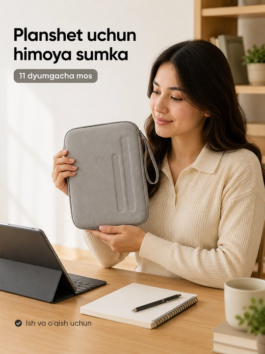 Planshet uchun himoya sumkasi 10 dyuymgacha zarbabardosh