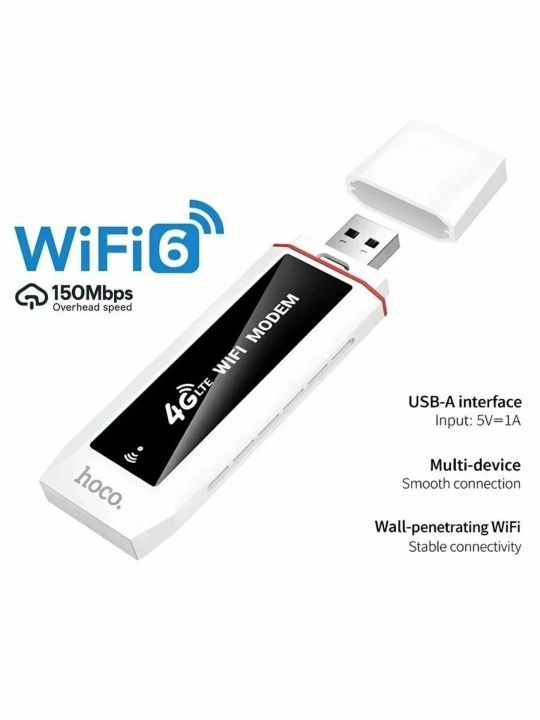 HOCO HI43 4G LTE USB Wi-Fi Modem Wi-Fi 6 Nano SIM 150 Mbit/s