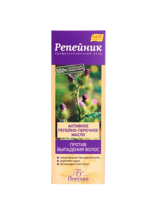 FLORESAN Active Soch to‘kilishiga qarshi lopux va qalampir moyi, 100 ml