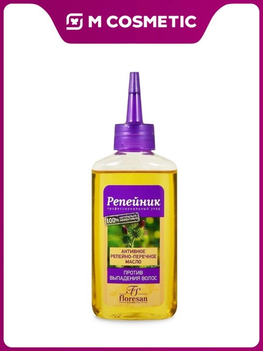 FLORESAN Active Soch to‘kilishiga qarshi lopux va qalampir moyi, 100 ml - 