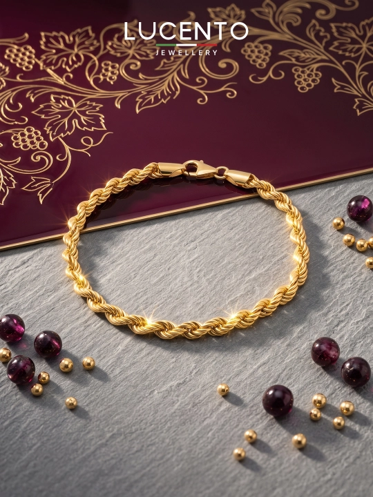 Золотой браслет 585 пробы Lucento Lewellery - 
