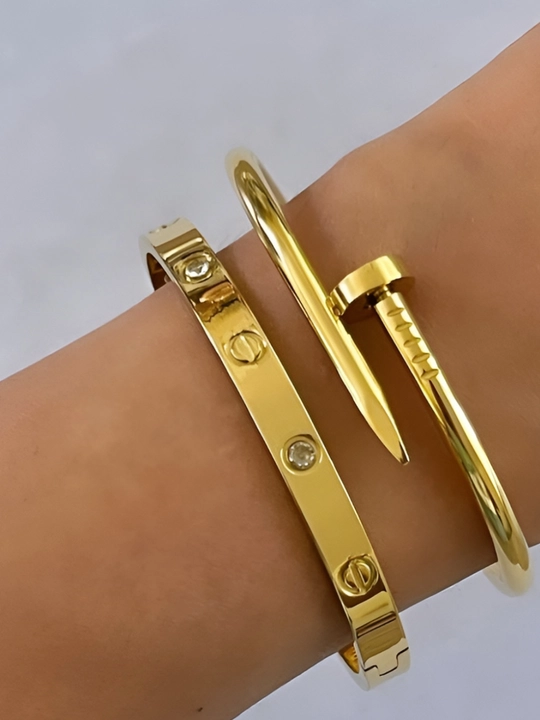 Женский набор из нержавеющей стали (stainless steel) — часы и браслеты