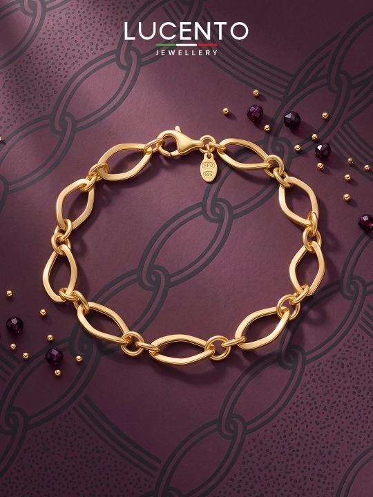 Золотой браслет 585 пробы Lucento Jewellery - 