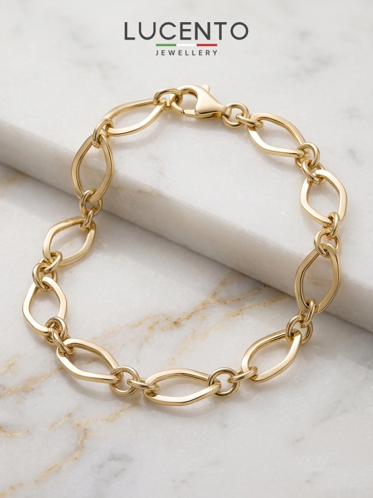 Золотой браслет 585 пробы Lucento Jewellery